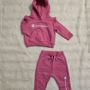Champion Pink Hooded Sweatshirt & Joggers Set